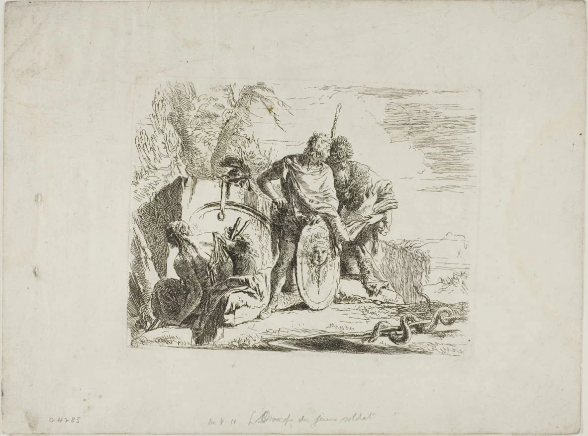 L'astrologo e il giovane soldato, da Capricci - Art Institute of Chicago